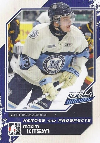#173 Maxim Kitsyn - Mississauga St. Michael's Majors - 2010-11 In The Game Heroes and Prospects Hockey