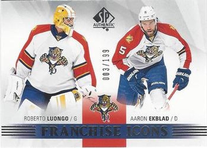 #174 Roberto Luongo / Aaron Ekblad - Florida Panthers - 2015-16 SP Authentic Hockey