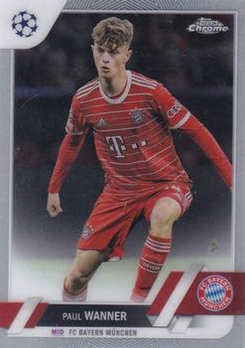 #174 Paul Wanner - FC Bayern Munchen - 2022-23 Topps Chrome UEFA Club Competitions Soccer