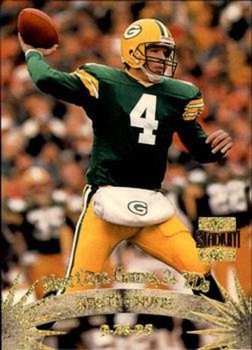 #174 Brett Favre - Green Bay Packers - 1996 Stadium Club Football