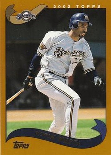 #174 Devon White - Milwaukee Brewers - 2002 Topps Baseball