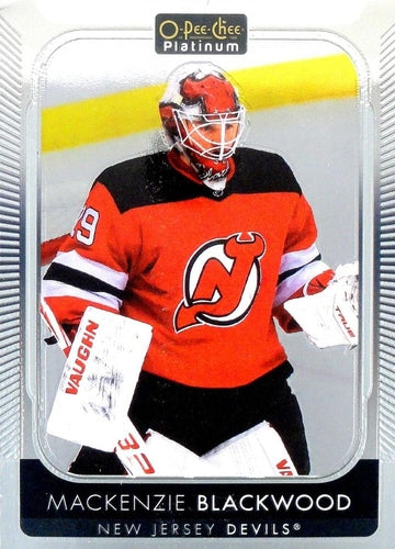 #174 Mackenzie Blackwood - New Jersey Devils - 2021-22 O-Pee-Chee Platinum Hockey