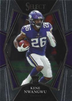 #174 Kene Nwangwu - Minnesota Vikings - 2021 Panini Select - Black and Gold Prizm Die Cut Football