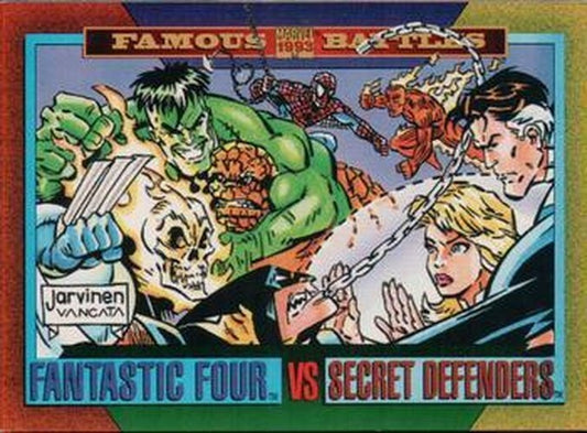 #174 Fantastic Four / Secret Defenders - 1993 SkyBox Marvel Universe