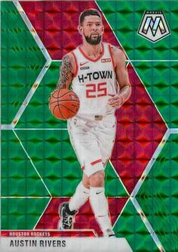 #174 Austin Rivers - Houston Rockets - 2019-20 Panini Mosaic - Green Prizm Basketball