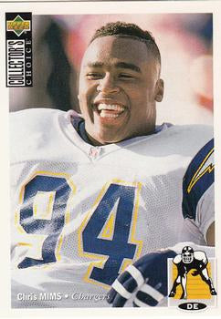 #174 Chris Mims - San Diego Chargers - 1994 Collector's Choice Football