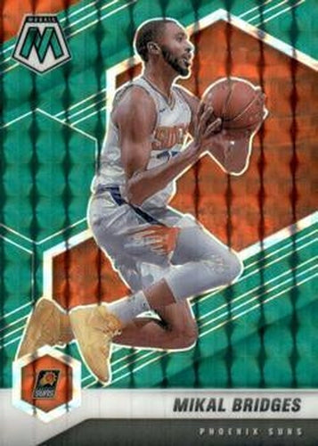 #174 Mikal Bridges - Phoenix Suns - 2020-21 Panini Mosaic - Mosaic Green Basketball