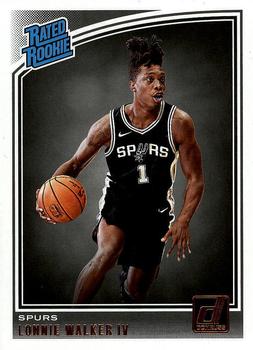 #174 Lonnie Walker IV - San Antonio Spurs - 2018-19 Donruss Basketball