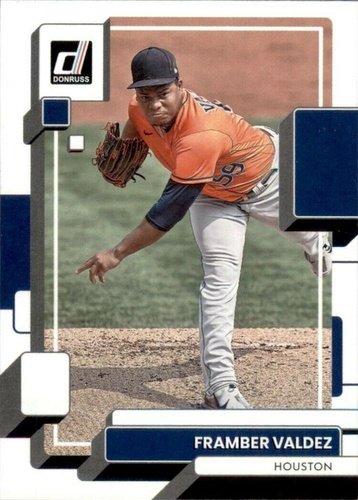 #175 Framber Valdez - Houston Astros - 2022 Donruss Baseball