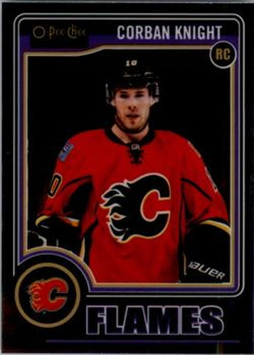 #175a Corban Knight - Calgary Flames - 2014-15 O-Pee-Chee Platinum Hockey