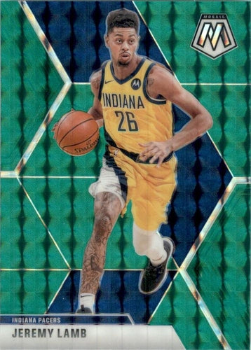 #175 Jeremy Lamb - Indiana Pacers - 2019-20 Panini Mosaic - Green Prizm Basketball