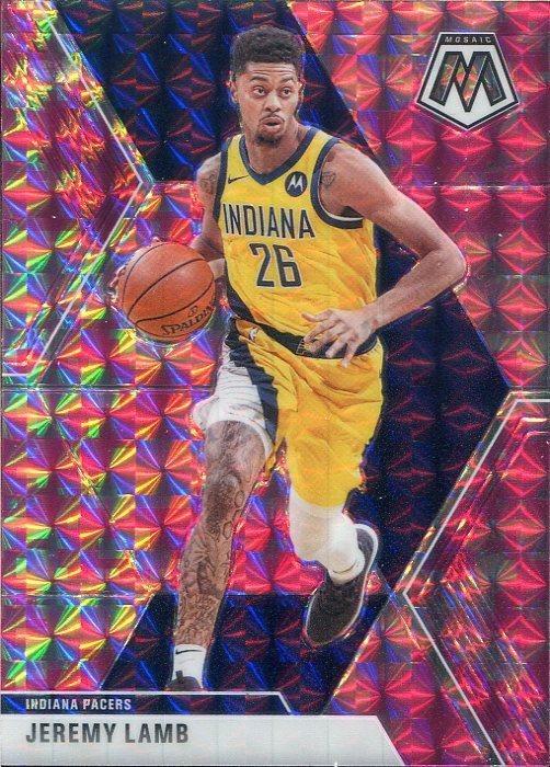 #175 Jeremy Lamb - Indiana Pacers - 2019-20 Panini Mosaic - Camo Pink Basketball
