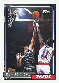 #175 Manute Bol - Philadelphia 76ers - 1992-93 Topps Basketball