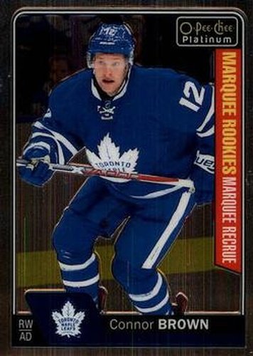 #175 Connor Brown - Toronto Maple Leafs - 2016-17 O-Pee-Chee Platinum Hockey
