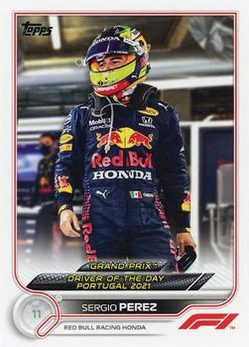 #175 Sergio Perez - Red Bull Racing Honda - 2022 Topps Formula 1 Racing