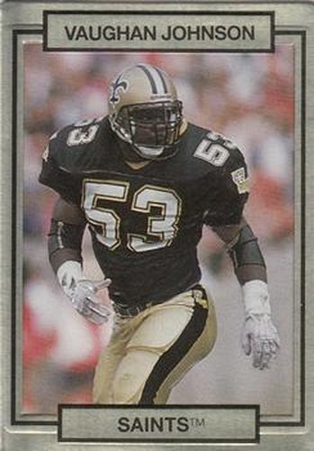 #175 Vaughan Johnson - New Orleans Saints - 1990 Action Packed Football