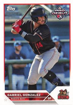 #PD-175 Gabriel Gonzalez - Modesto Nuts - 2023 Topps Pro Debut Baseball