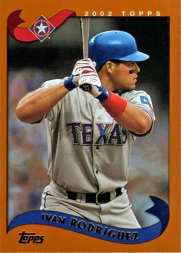 #175 Ivan Rodriguez - Texas Rangers - 2002 Topps Baseball