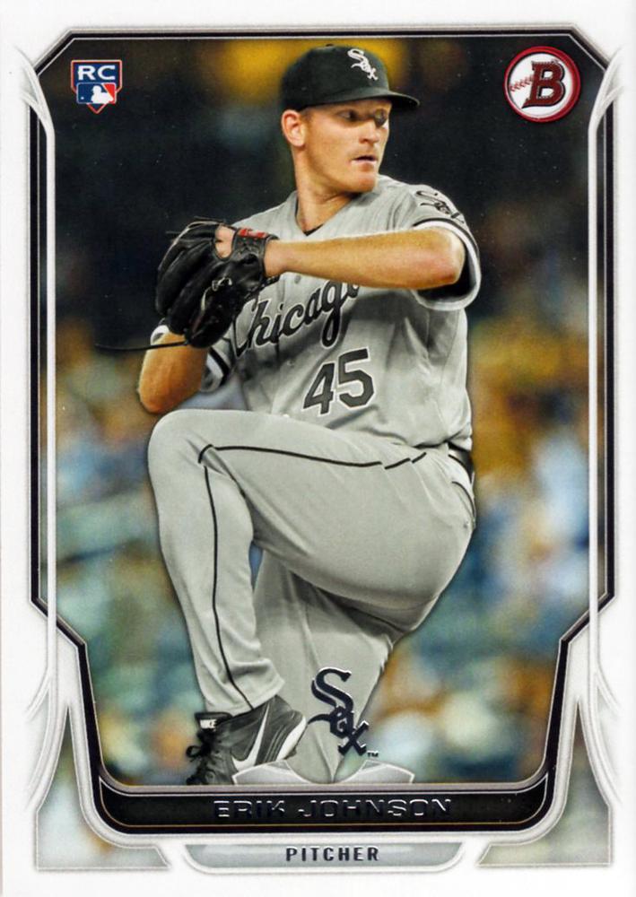 #175 Erik Johnson - Chicago White Sox - 2014 Bowman Baseball