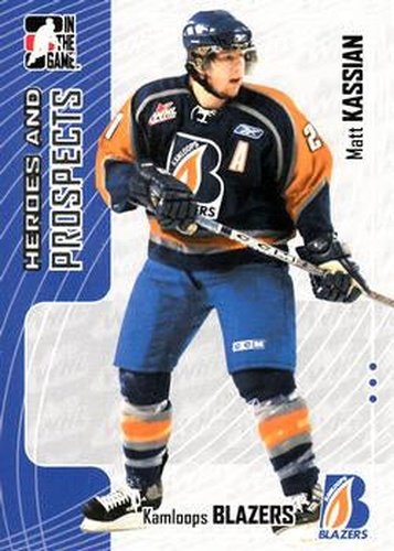 #175 Matt Kassian - Kamloops Blazers - 2005-06 In The Game Heroes and Prospects Hockey