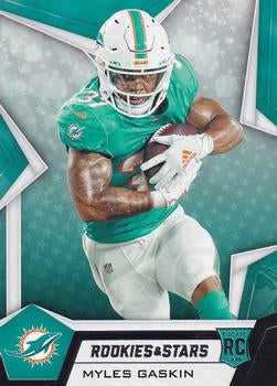 #175 Myles Gaskin - Miami Dolphins - 2019 Panini Rookies & Stars Football