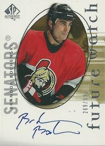 #175 Brandon Bochenski - Ottawa Senators - 2005-06 SP Authentic Hockey
