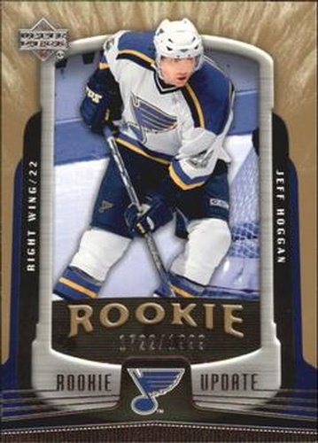 #175 Jeff Hoggan - St. Louis Blues - 2005-06 Upper Deck Rookie Update Hockey