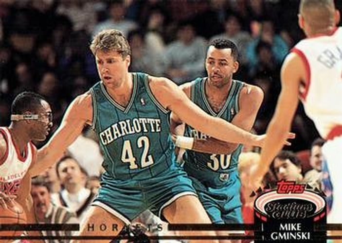 #175 Mike Gminski - Charlotte Hornets - 1992-93 Stadium Club Basketball