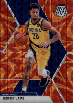 #175 Jeremy Lamb - Indiana Pacers - 2019-20 Panini Mosaic - Reactive Orange Basketball