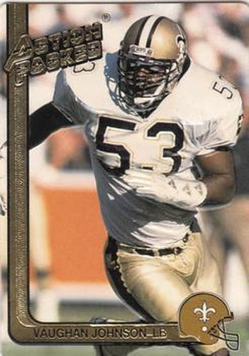 #175a Vaughan Johnson - New Orleans Saints - 1991 Action Packed Football