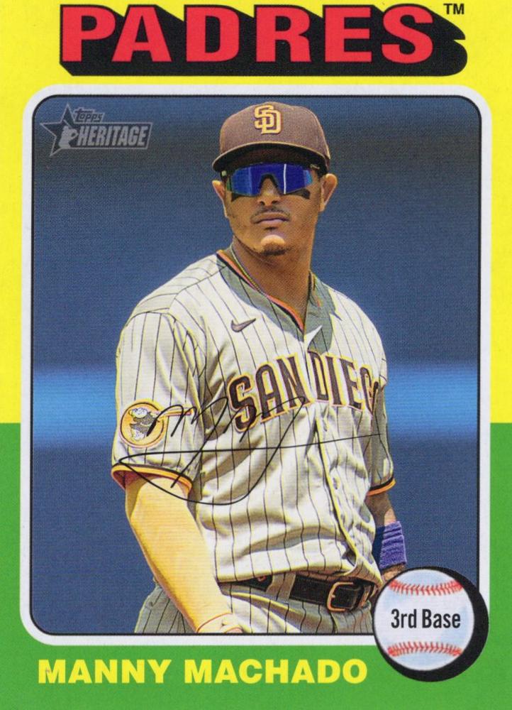 #175b Manny Machado - San Diego Padres - 2024 Topps Heritage Baseball