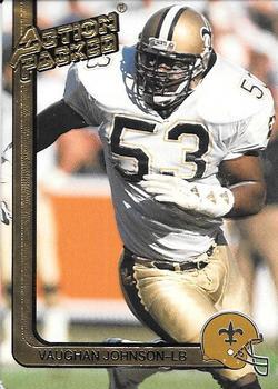 #175b Vaughan Johnson - New Orleans Saints - 1991 Action Packed Football