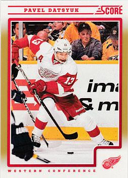 #176 Pavel Datsyuk - Detroit Red Wings - 2012-13 Score - Gold Rush Hockey