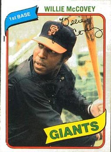 #176 Willie McCovey - San Francisco Giants - 1980 O-Pee-Chee Baseball