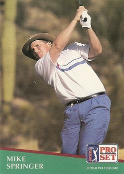 #176 Mike Springer - 1991 Pro Set PGA Tour Golf