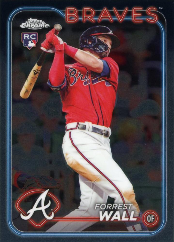 #176 Forrest Wall - Atlanta Braves - 2024 Topps Chrome Baseball