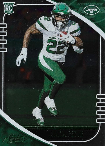 #176 La'Mical Perine - New York Jets - 2020 Panini Absolute - Green Football