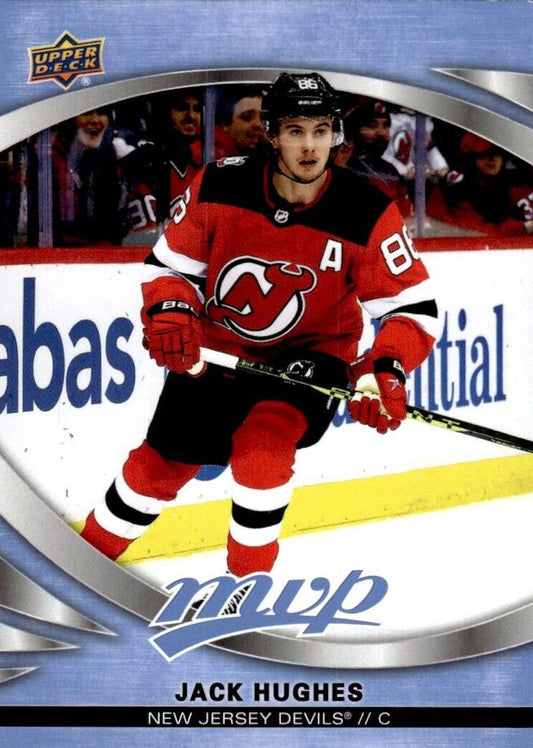 #176 Jack Hughes - New Jersey Devils - 2023-24 Upper Deck MVP - Ice Battles Hockey