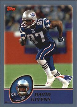 #176 David Givens - New England Patriots - 2003 Topps Football
