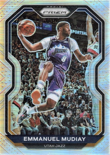 #176 Emmanuel Mudiay - Utah Jazz - 2020-21 Panini Prizm - Silver Prizms Basketball