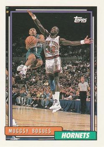 #176 Muggsy Bogues - Charlotte Hornets - 1992-93 Topps Basketball
