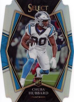 #176 Chuba Hubbard - Carolina Panthers - 2021 Panini Select - Silver Prizm Die Cut Football