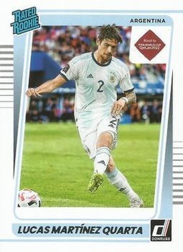 #176 Lucas Martinez Quarta - Argentina - 2021-22 Donruss Road to FIFA World Cup Qatar 2022 Soccer