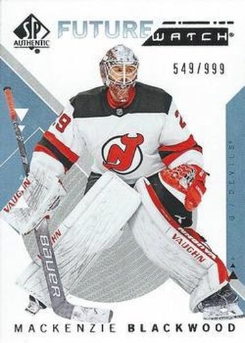 #176 Mackenzie Blackwood - New Jersey Devils - 2018-19 SP Authentic Hockey