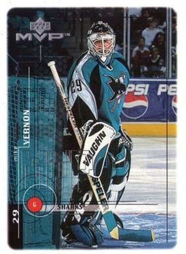 #176 Mike Vernon - San Jose Sharks - 1998-99 Upper Deck MVP Hockey
