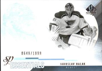 #176 Jaroslav Halak - St. Louis Blues - 2010-11 SP Authentic Hockey