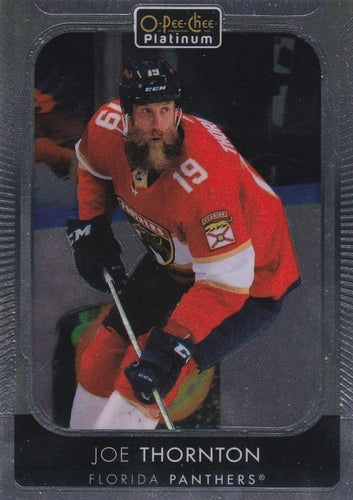 #176 Joe Thornton - Florida Panthers - 2021-22 O-Pee-Chee Platinum Hockey