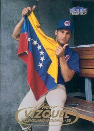 #176 Omar Vizquel - Cleveland Indians - 1998 Fleer Tradition Baseball