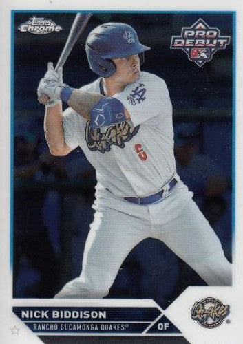 #PDC-176 Nick Biddison - Rancho Cucamonga Quakes - 2023 Topps Pro Debut - Chrome Baseball