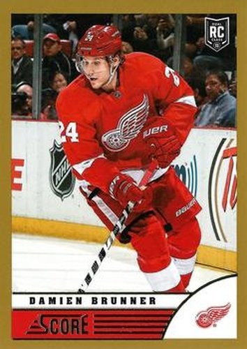#176 Damien Brunner - Detroit Red Wings - 2013-14 Score - Gold Hockey